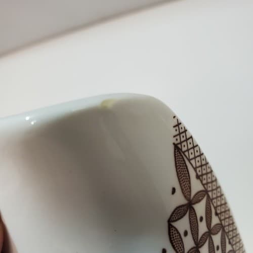 J & G Meakin Royal Staffordshire Liberty Ironstone Wicker Brown Gravy Boat - Thumbnail 5
