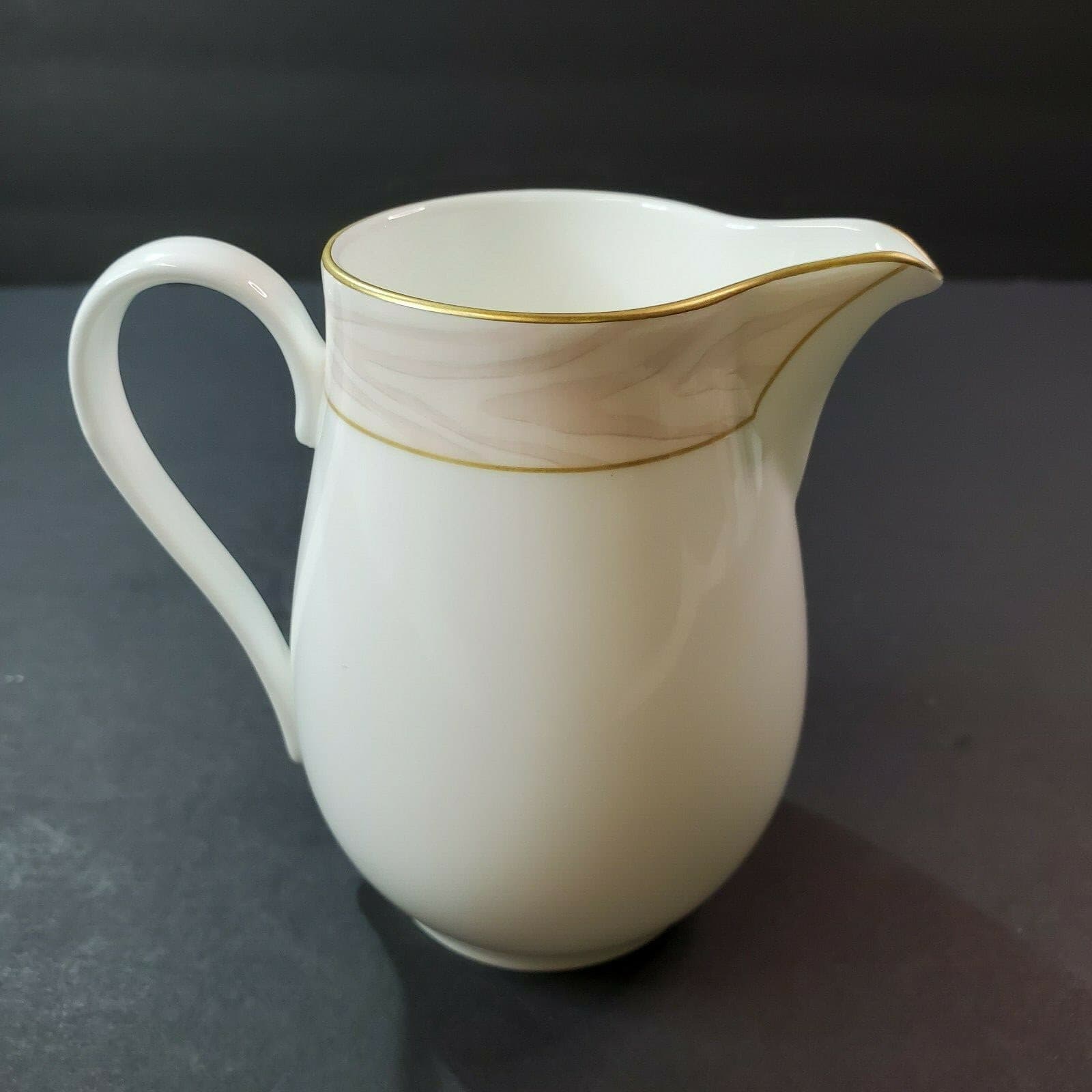 Vintage Mikasa Silk Moire Bone China Creamer 4" Tall Pattern CAG01 Japan - Thumbnail 3
