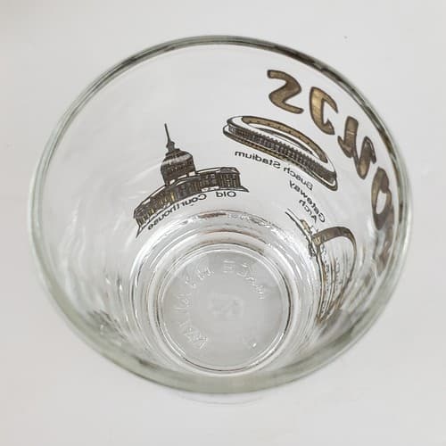 Vtg St Louis State Souvenir Shot Glass Gold Black Gateway Arch Busch Stadium - Thumbnail 5
