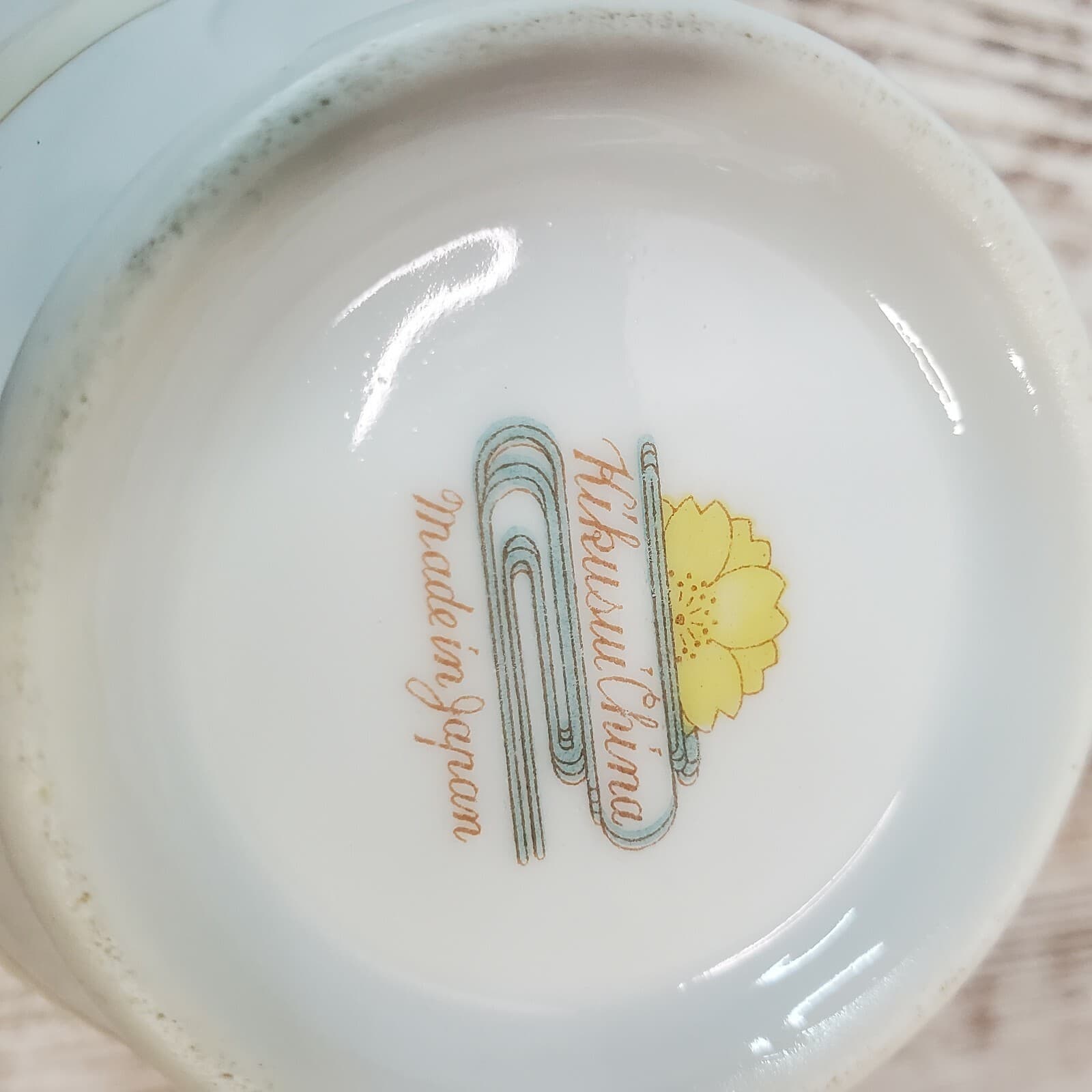 Vintage Kikusiu Fine China Lidded Sugar Bowl & Creamer Green Gold Floral Japan - Thumbnail 10