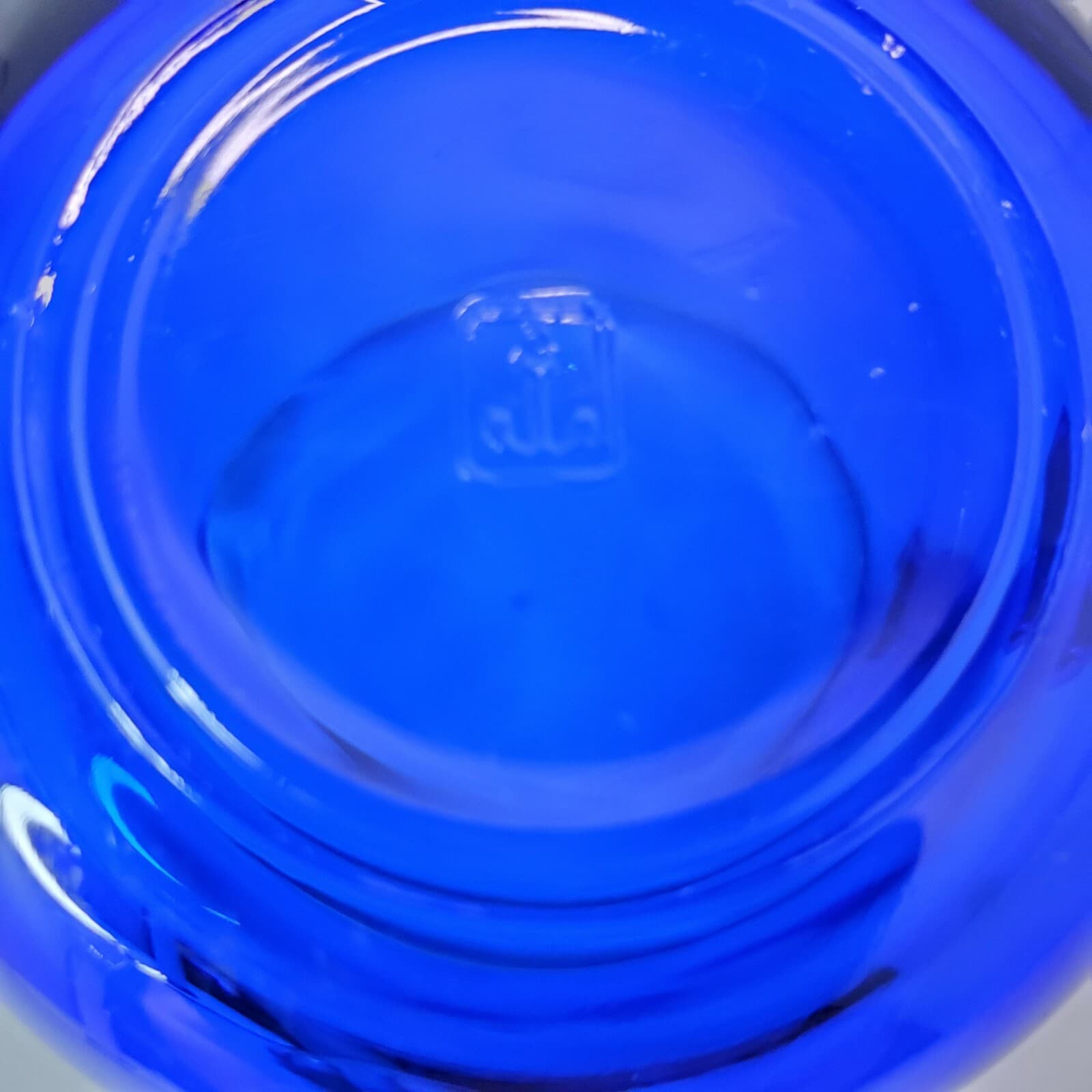 Vintage Anchor Hocking Cobalt Blue Glass Creamer / Pitcher - Thumbnail 6
