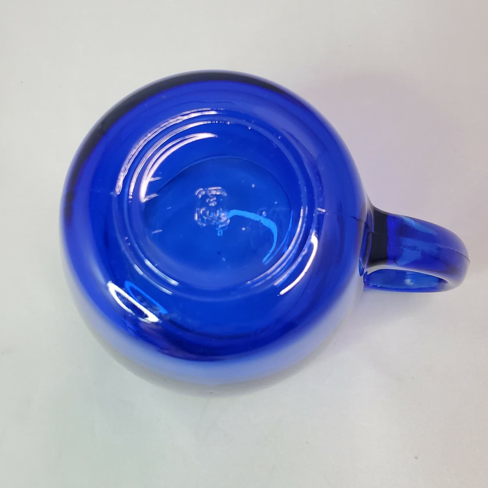Vintage Anchor Hocking Cobalt Blue Glass Creamer / Pitcher - Thumbnail 7