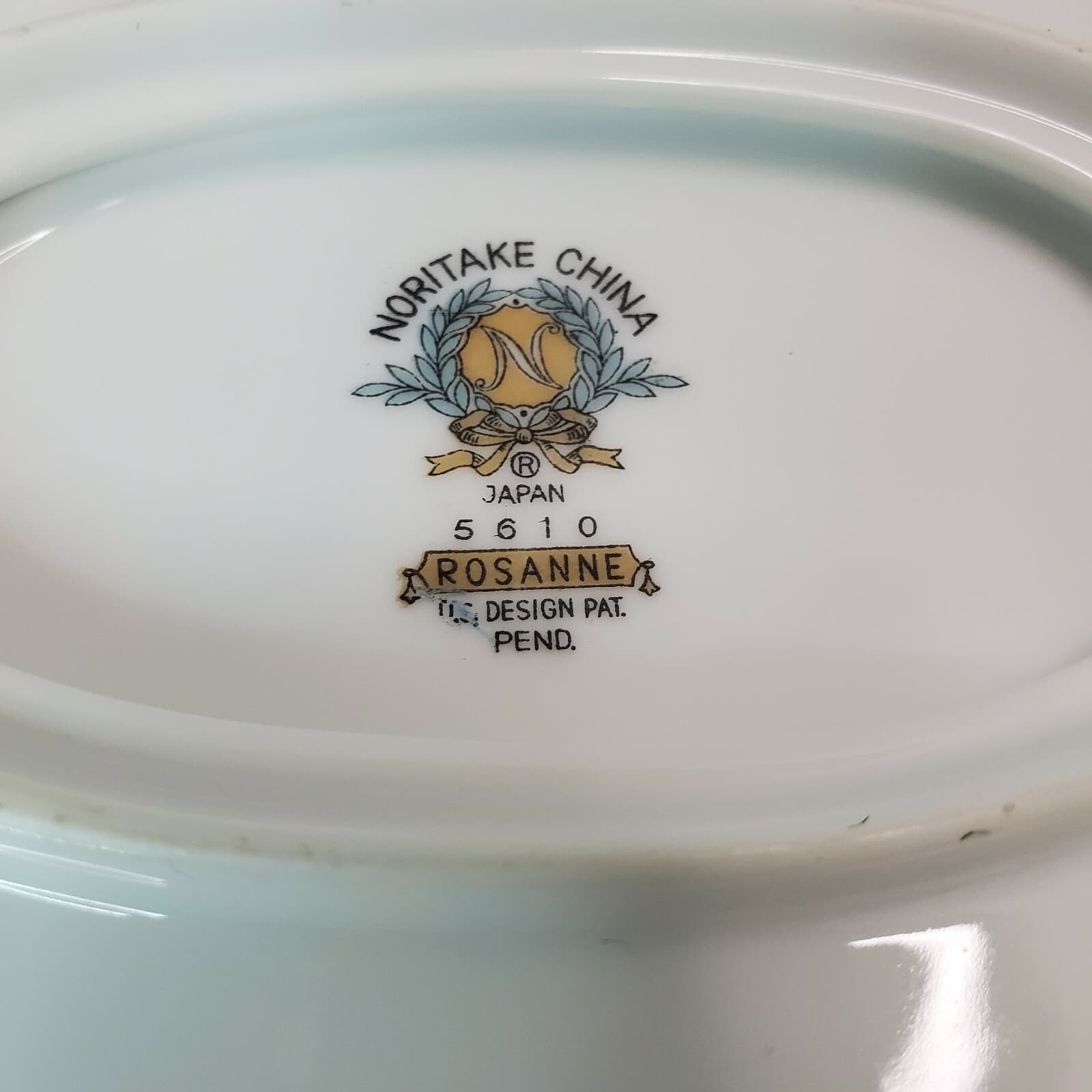 Vintage Noritake Japan "Rosanne" Sauce Gravy Bowl Boat With Attached Under Plate - Thumbnail 6