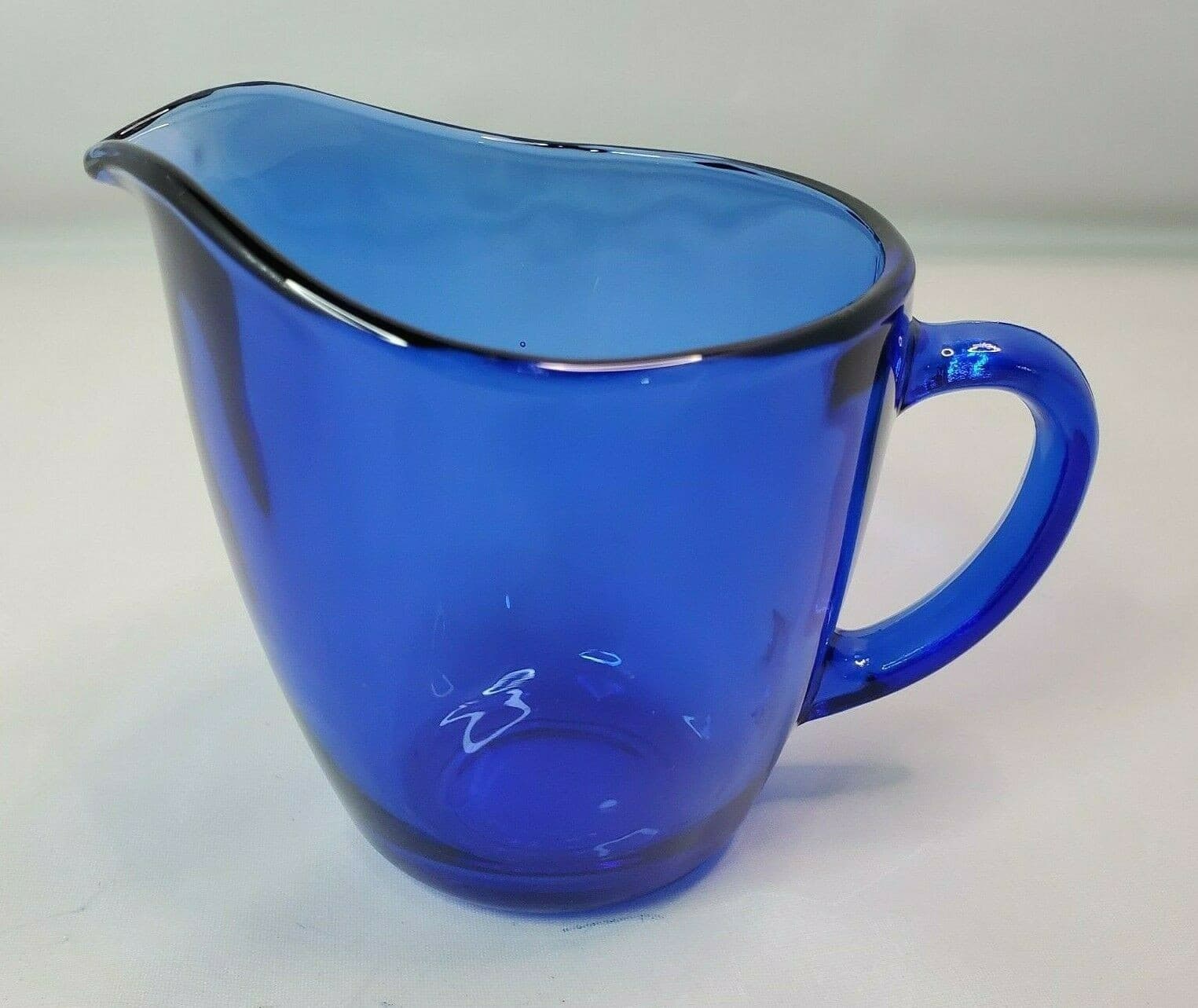 Vintage Anchor Hocking Cobalt Blue Glass Creamer / Pitcher
