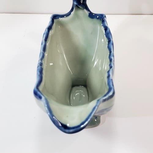 Vintage Victoria Ironstone Gravy Sauce Boat Flo Blue White - Thumbnail 7