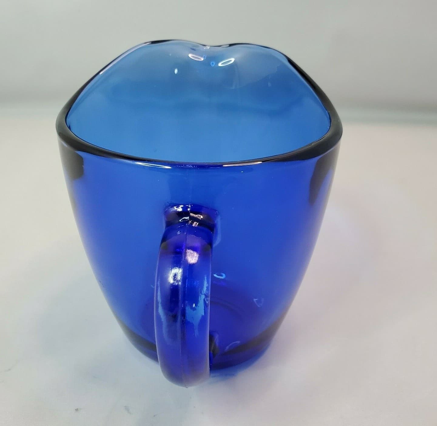 Vintage Anchor Hocking Cobalt Blue Glass Creamer / Pitcher - Thumbnail 2