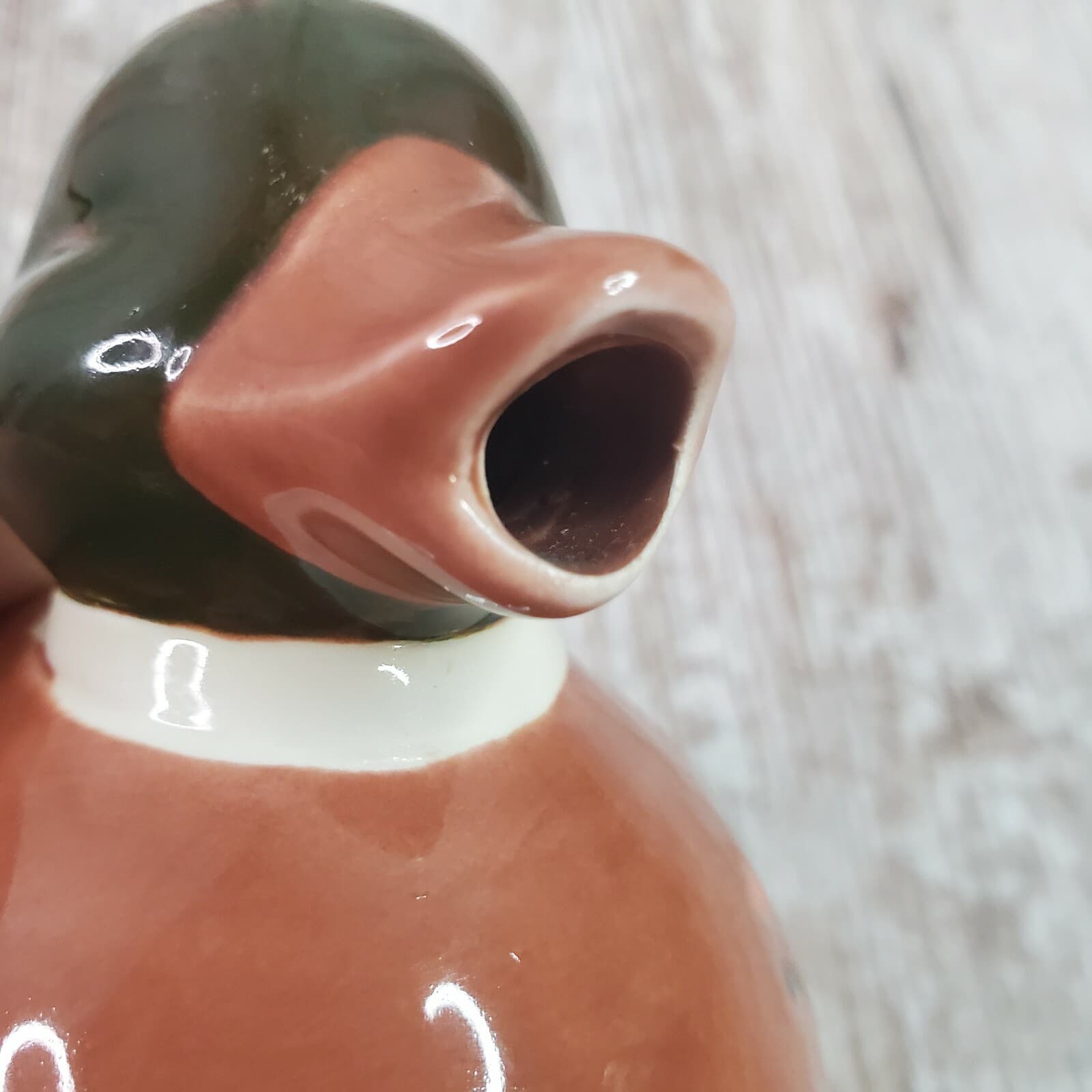 Vintage OTAGIRI Japan Ceramic Mallard Duck Hand Painted Creamer - Thumbnail 8