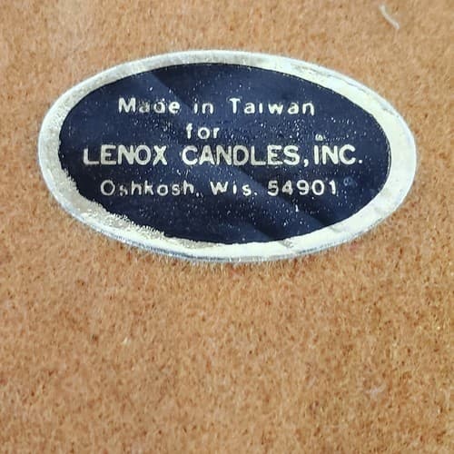 Vintage Lenox Candle Plate Holder Cut Out Flower Design 6 1/2" Diameter - Thumbnail 3