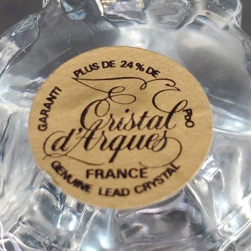 Vintage Cristal d'Arques Genuine Lead Crystal Candle Holders Tapers France Set 2 - Thumbnail 4