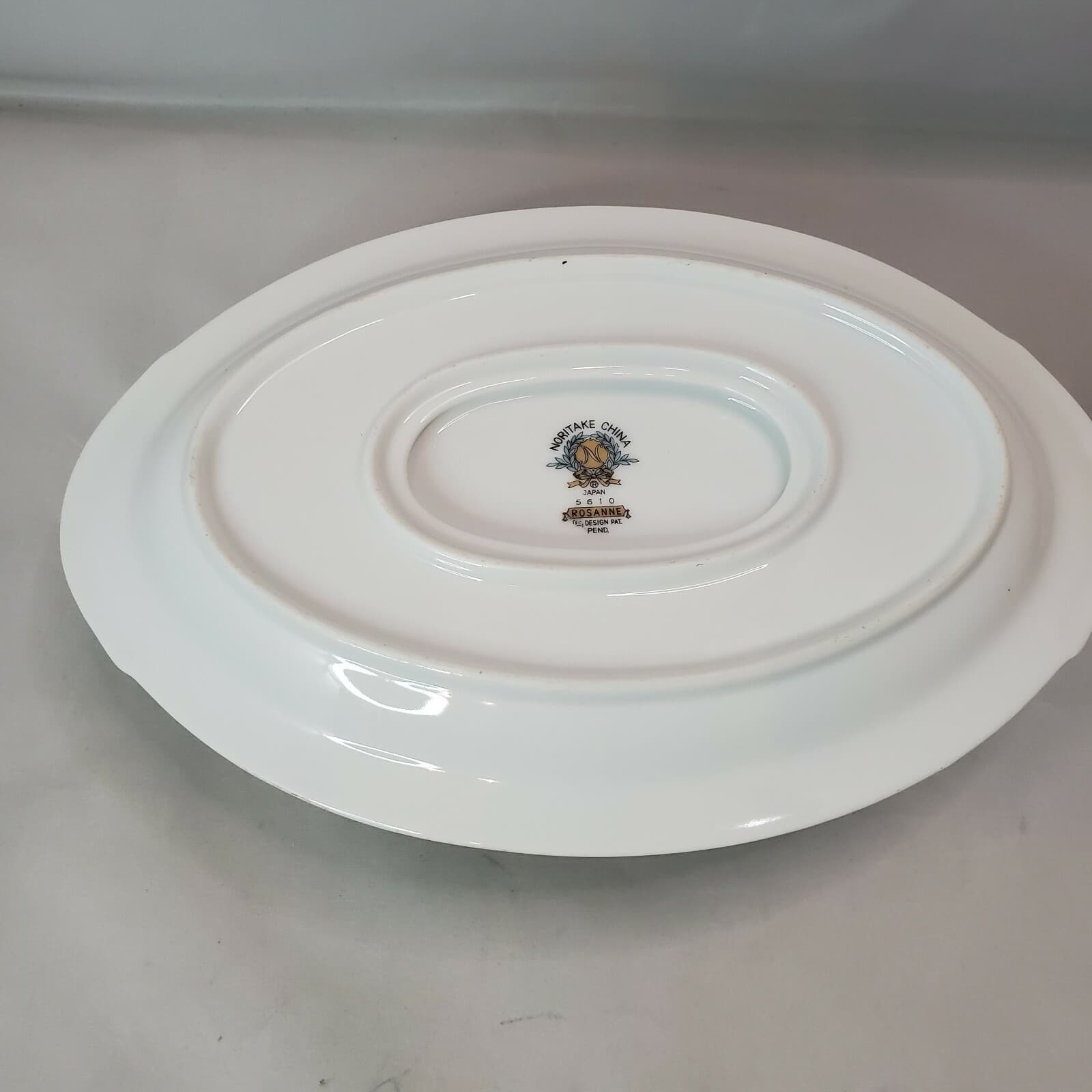 Vintage Noritake Japan "Rosanne" Sauce Gravy Bowl Boat With Attached Under Plate - Thumbnail 7