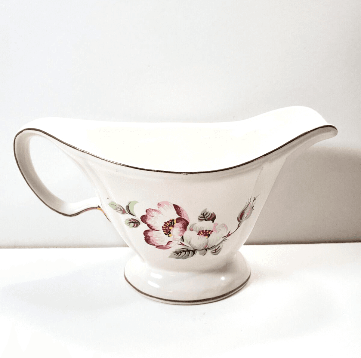 Vintage House of Webster Briar Rose Gravy Boat Rogers Arizona 72757