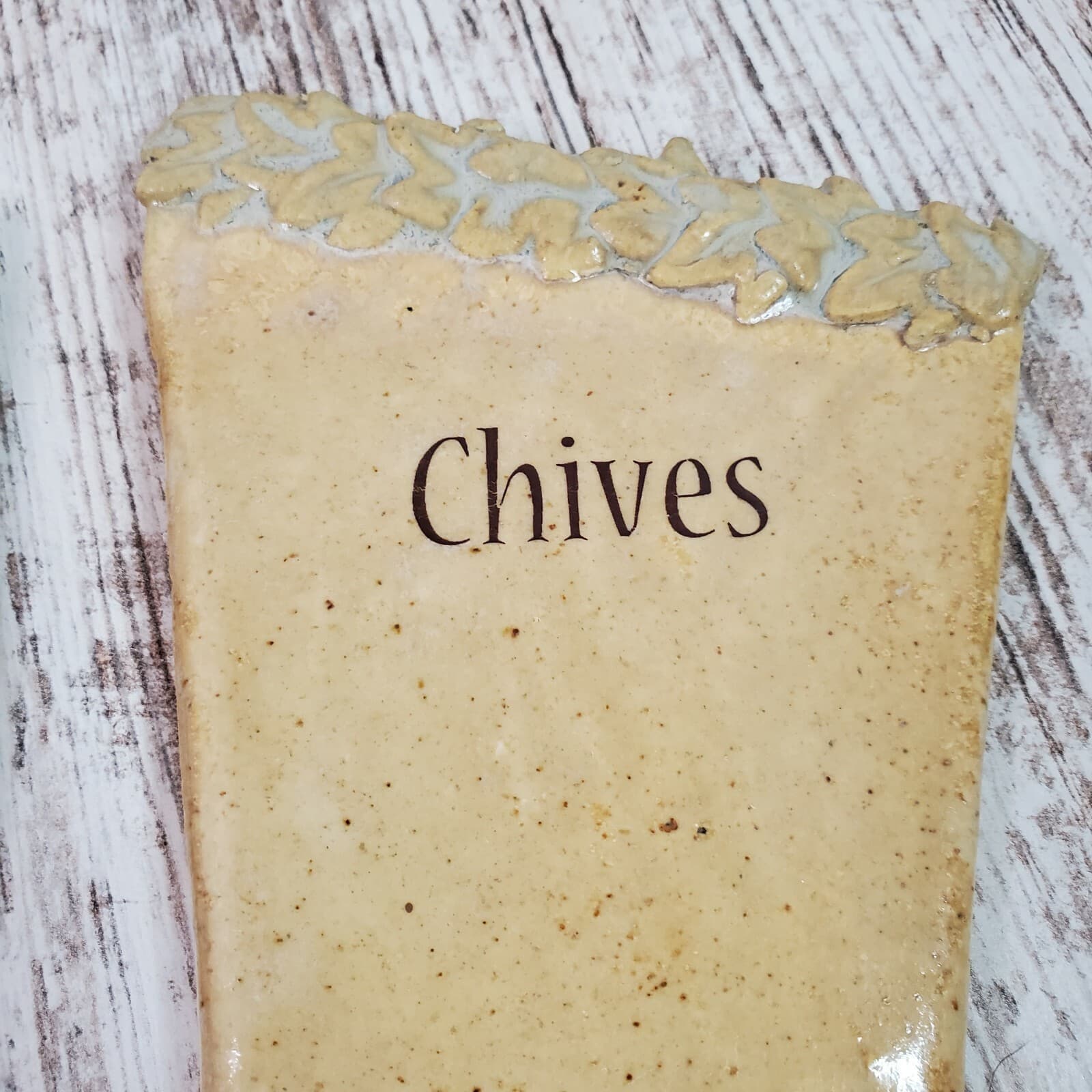 Khnemu Studio Ceramic Garden Display Plaques Herb Markers Dill Basil Chives - Thumbnail 4