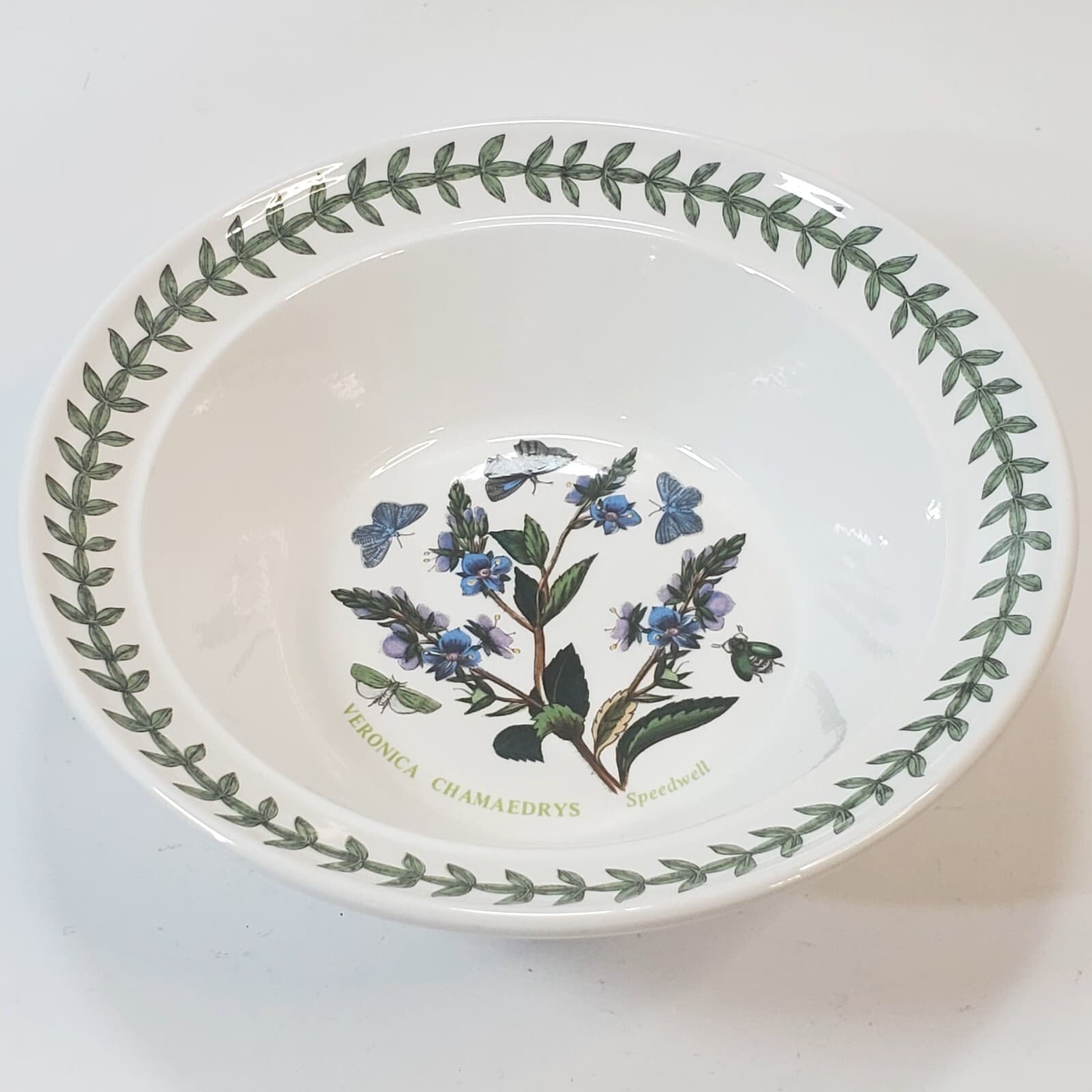 Vtg 1972 Portmeirion Botanic Garden Floral Veronica Chamaedrys Soup Cereal Bowl