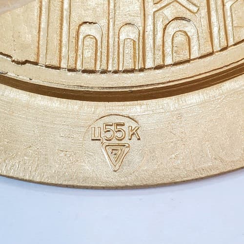 Vtg Russian Kolomenskoya Souvenir Hanging Decorative Plate Metal Moscow Kremlin - Thumbnail 4