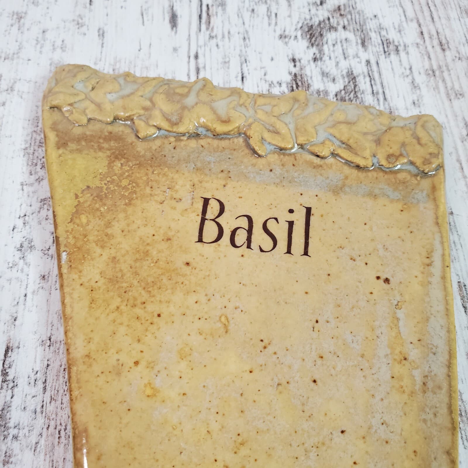 Khnemu Studio Ceramic Garden Display Plaques Herb Markers Dill Basil Chives - Thumbnail 3