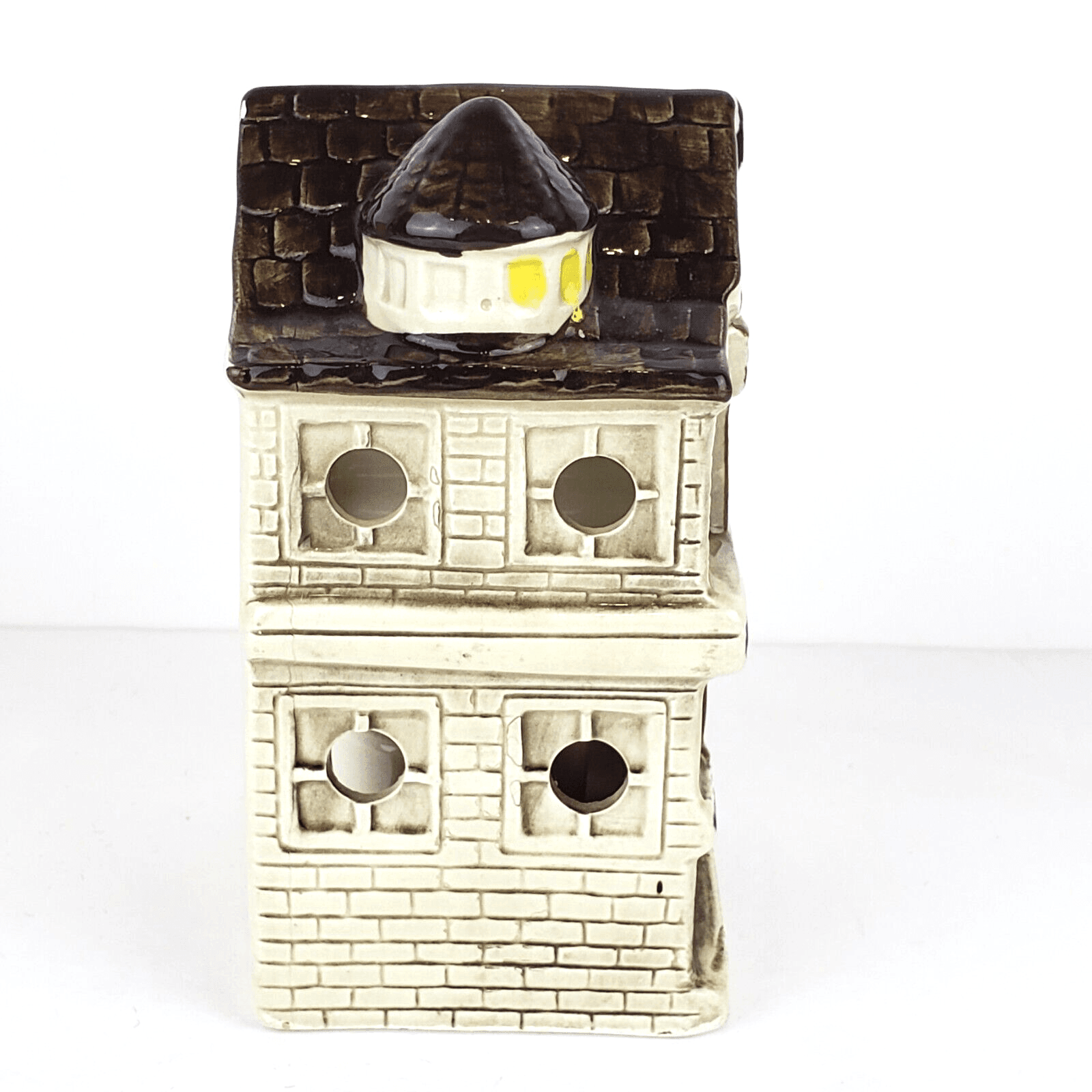 Vintage CCCC Japan Porcelain Victorian House Tea Light Votive Candle Holder - Thumbnail 5