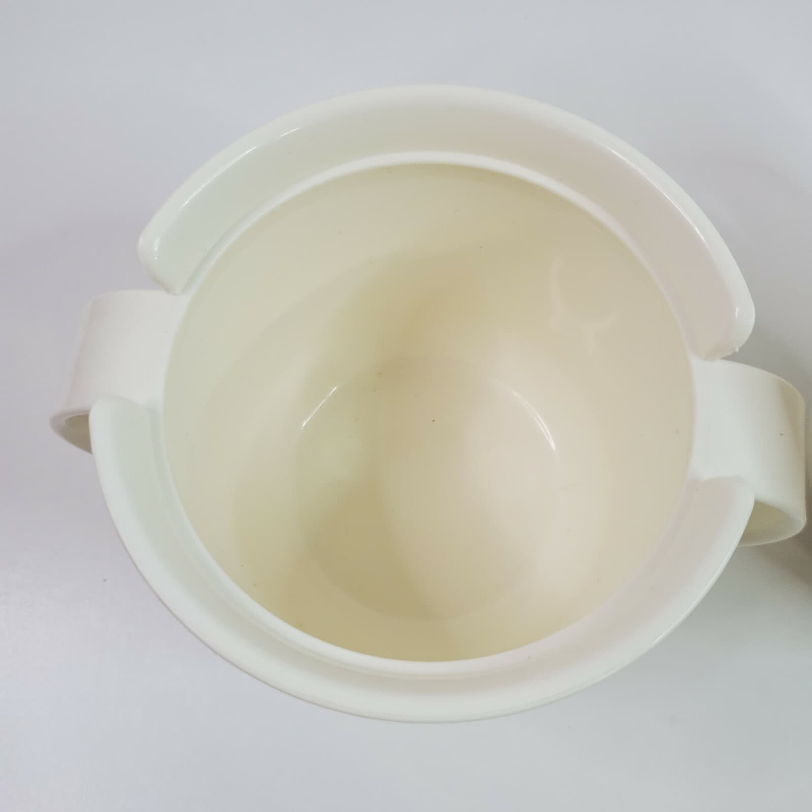 Vintage Tupperware 12 Ounce Creamer & 10 Ounce Sugar Bowl Set Pink Lids - Thumbnail 4