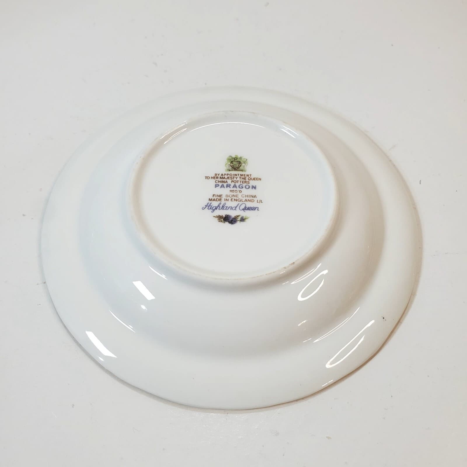 Vintage PARAGON Fine Bone China Highland Queen Floral 4 1/2" Trinket Candy Dish - Thumbnail 3