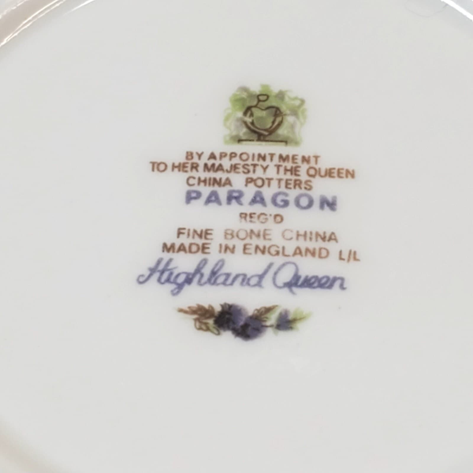 Vintage PARAGON Fine Bone China Highland Queen Floral 4 1/2" Trinket Candy Dish - Thumbnail 4