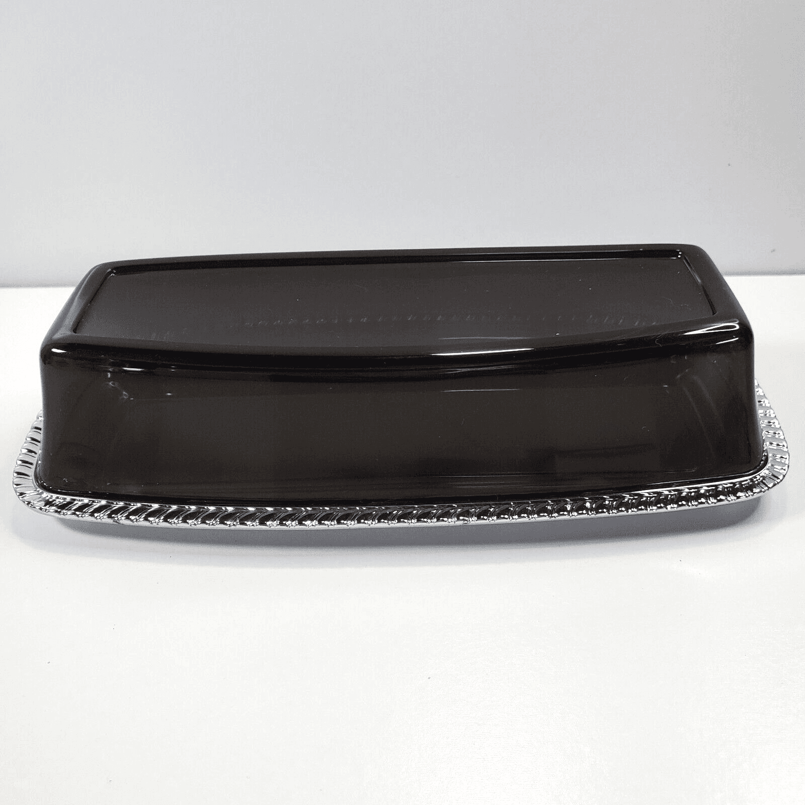 Vintage Doehler-Jarvis Division of National Lead Co. Chrome/Plastic Butter Dish