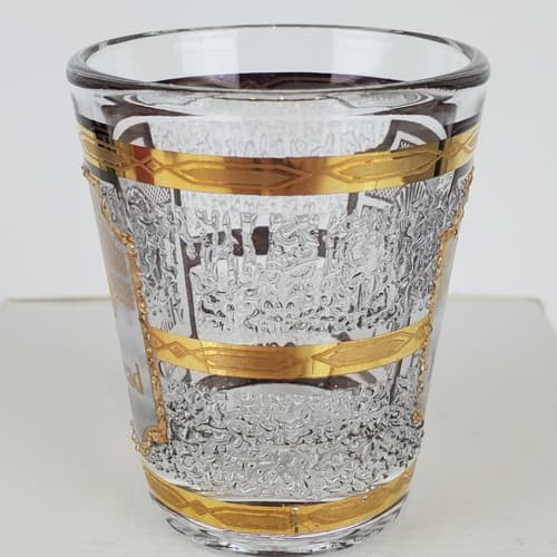 Vintage Culver Hilton Head Island Souvenir Textured Shot Glass Gold Detail - Thumbnail 2