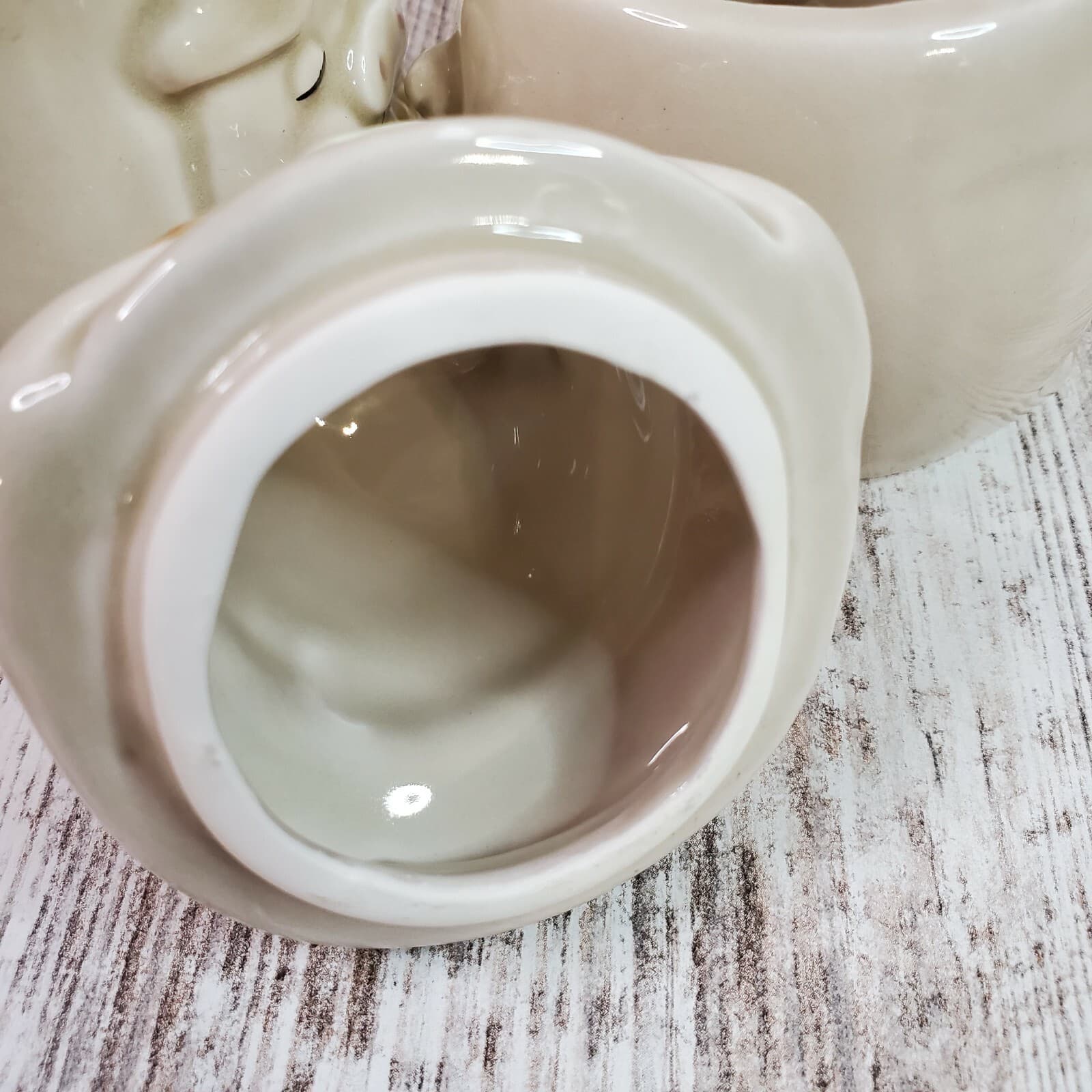 Vintage Lefton Korea Pig Piglet Hog Piggy Corn Figural Cream And Sugar Set 03630 - Thumbnail 7