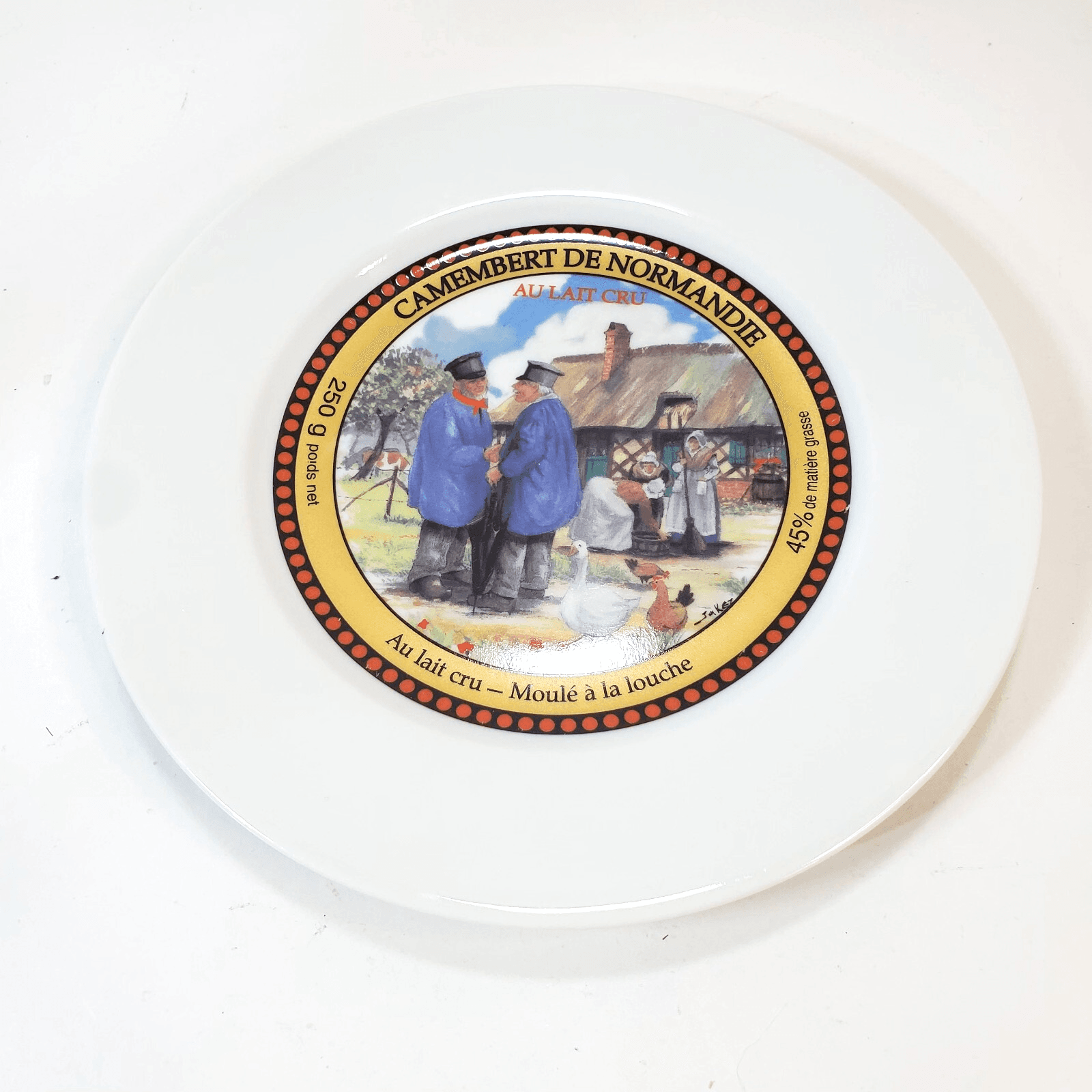 Vtg Limoges Porcelaine De Sologne Plates Salad Wine Cheese France Camembert 7 in