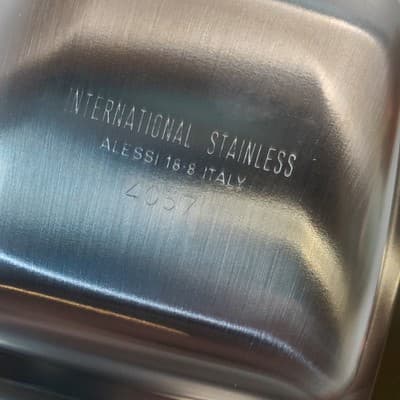 Vtg Alessi International Stainless Steel Navaho Divided Tray Dish Serveware 18-8 - Thumbnail 7