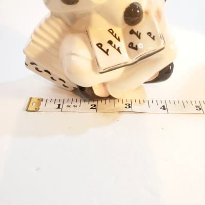 Vintage 1980 Byron Mold Pierrot Clown Black White Art Deco Ceramic Figurine - Thumbnail 8