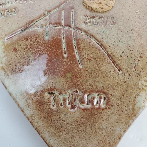 Stillwood Pottery Handmade Signed Leaf Shaped Trinket Dish Spoon Rest Decor - Thumbnail 5