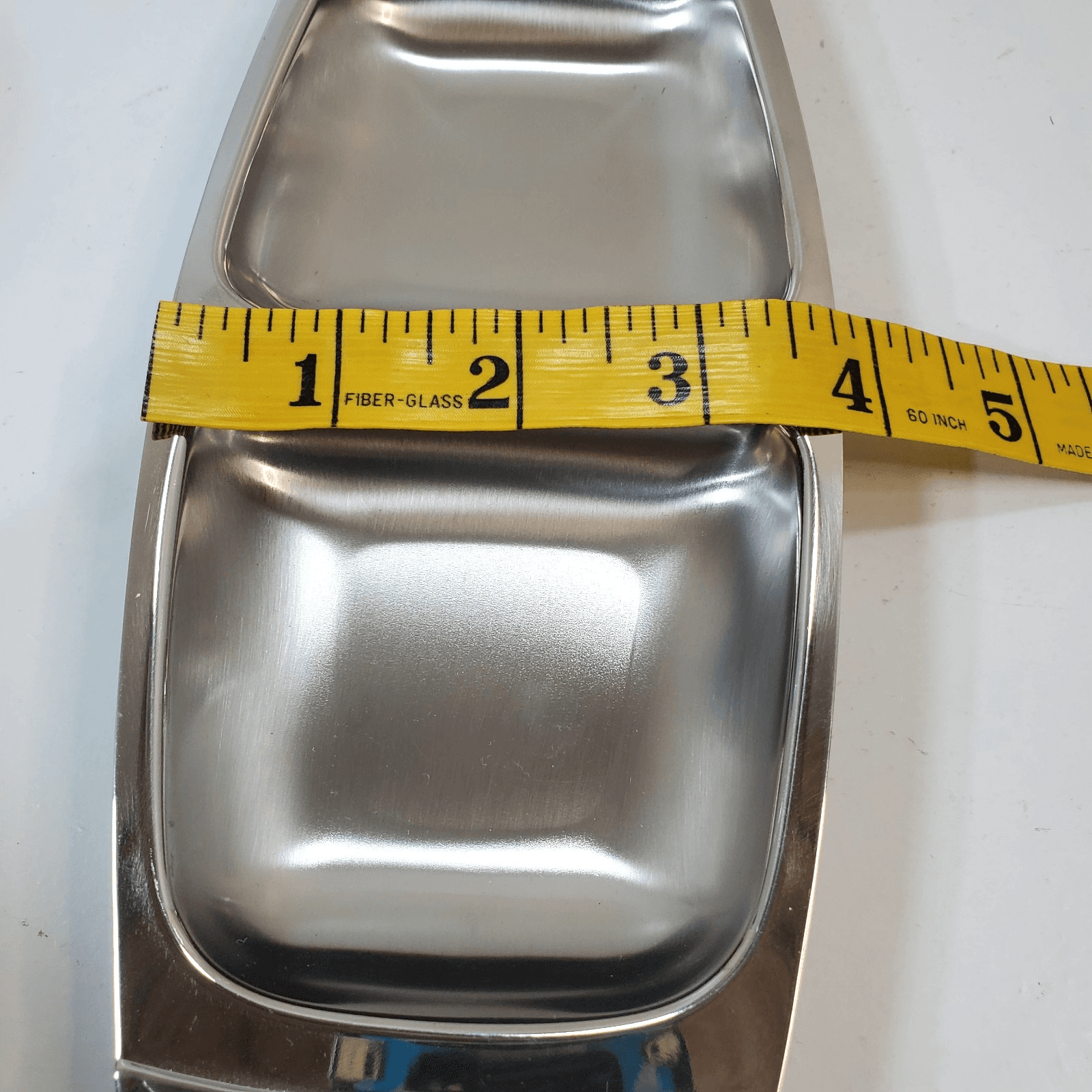 Vtg Alessi International Stainless Steel Navaho Divided Tray Dish Serveware 18-8 - Thumbnail 9