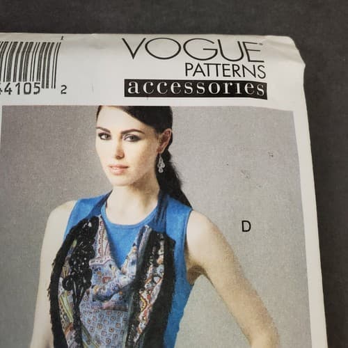 Vogue Accessories V8762 Scarf Scarves Elizabeth Gillett NYC Pattern OSFA - Thumbnail 3