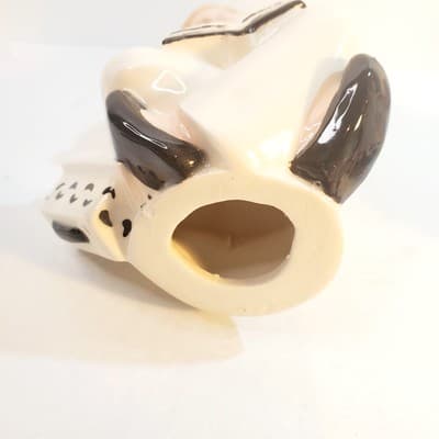 Vintage 1980 Byron Mold Pierrot Clown Black White Art Deco Ceramic Figurine - Thumbnail 6