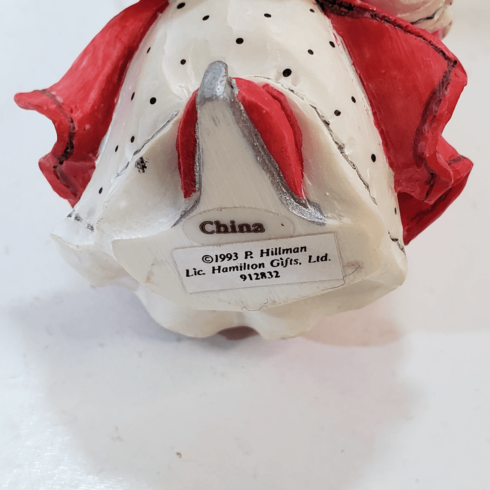 Vtg Cherished Teddies Girl with Muff Ornament Figure Teddy Bear 1993 Christmas - Thumbnail 6