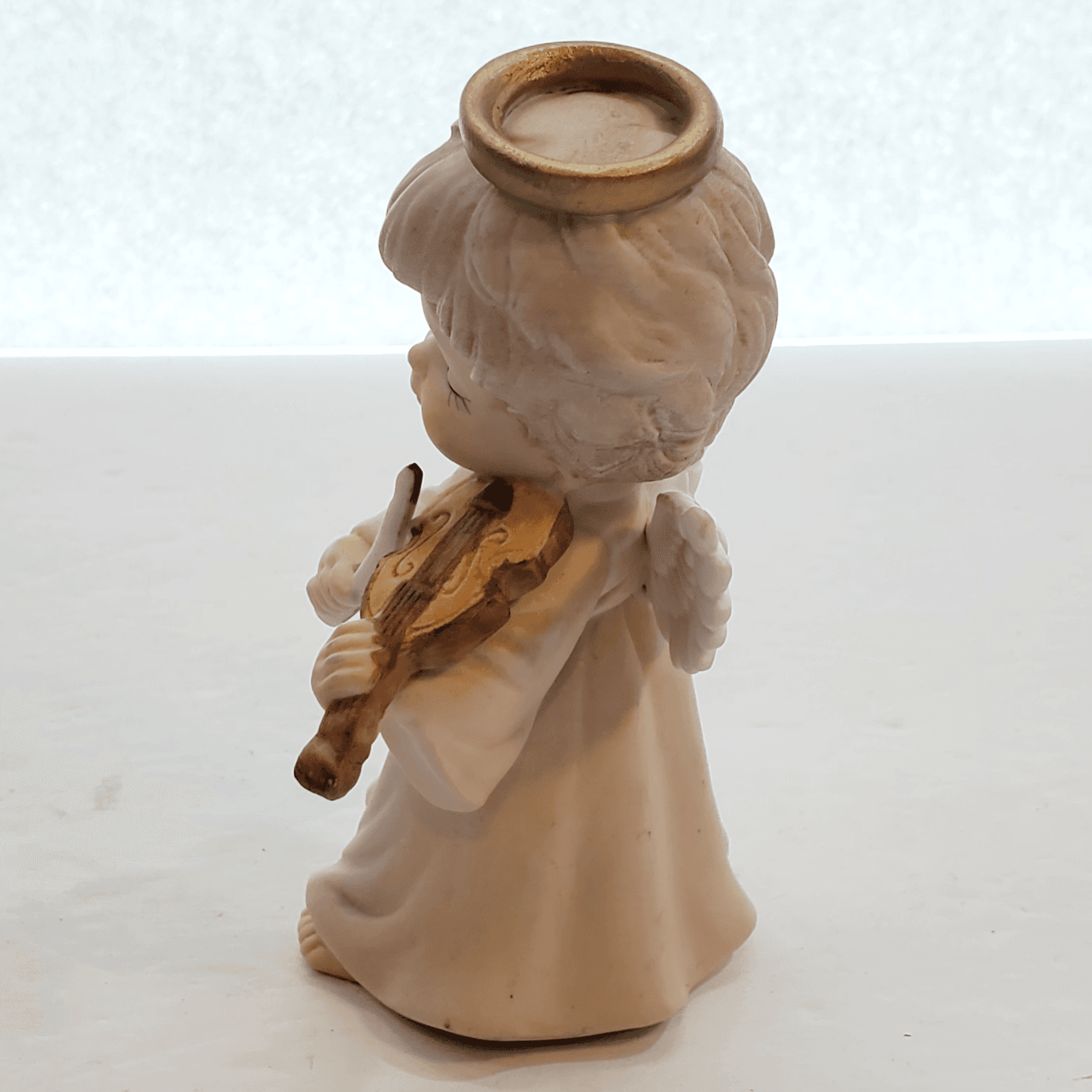 Vintage 1986 Lefton Christopher Collection Angel Figurine Playing The Violin - Thumbnail 5