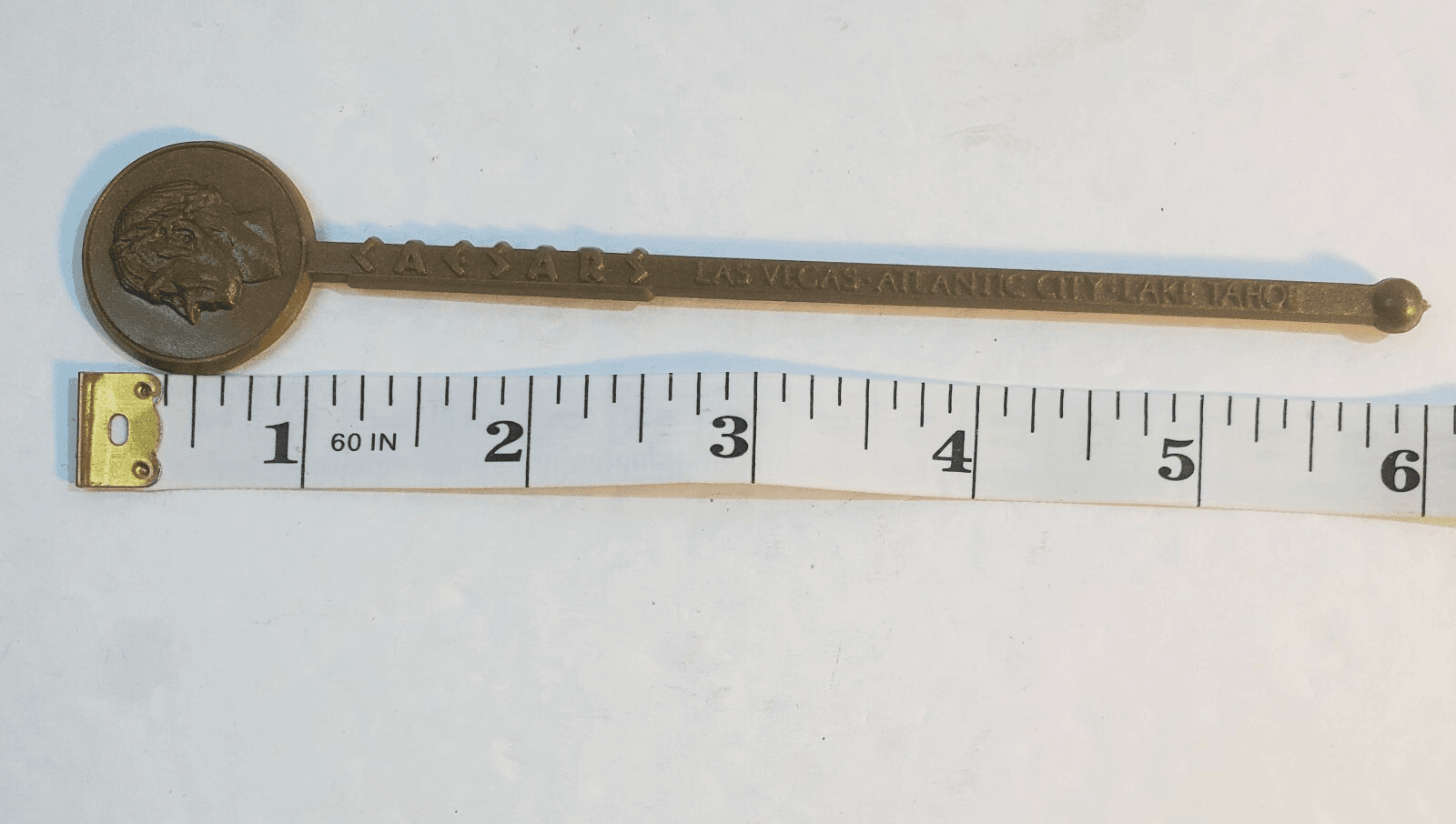 3 Vtg Caesars Palace Las Vegas Nevada Gold Plastic Swizzle Stick Cocktail Mixer - Thumbnail 8
