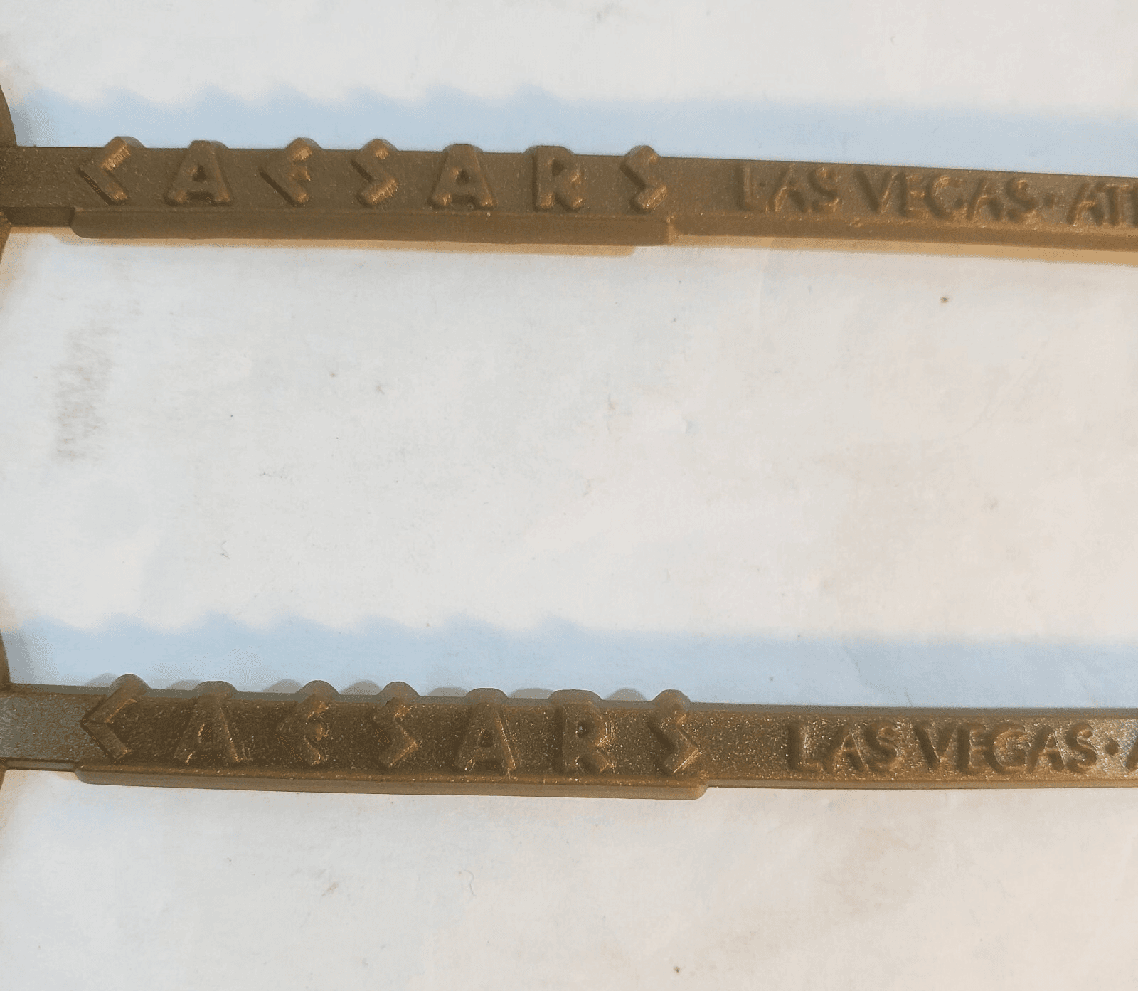 3 Vtg Caesars Palace Las Vegas Nevada Gold Plastic Swizzle Stick Cocktail Mixer - Thumbnail 4