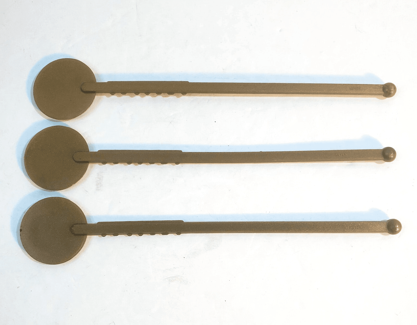 3 Vtg Caesars Palace Las Vegas Nevada Gold Plastic Swizzle Stick Cocktail Mixer - Thumbnail 7
