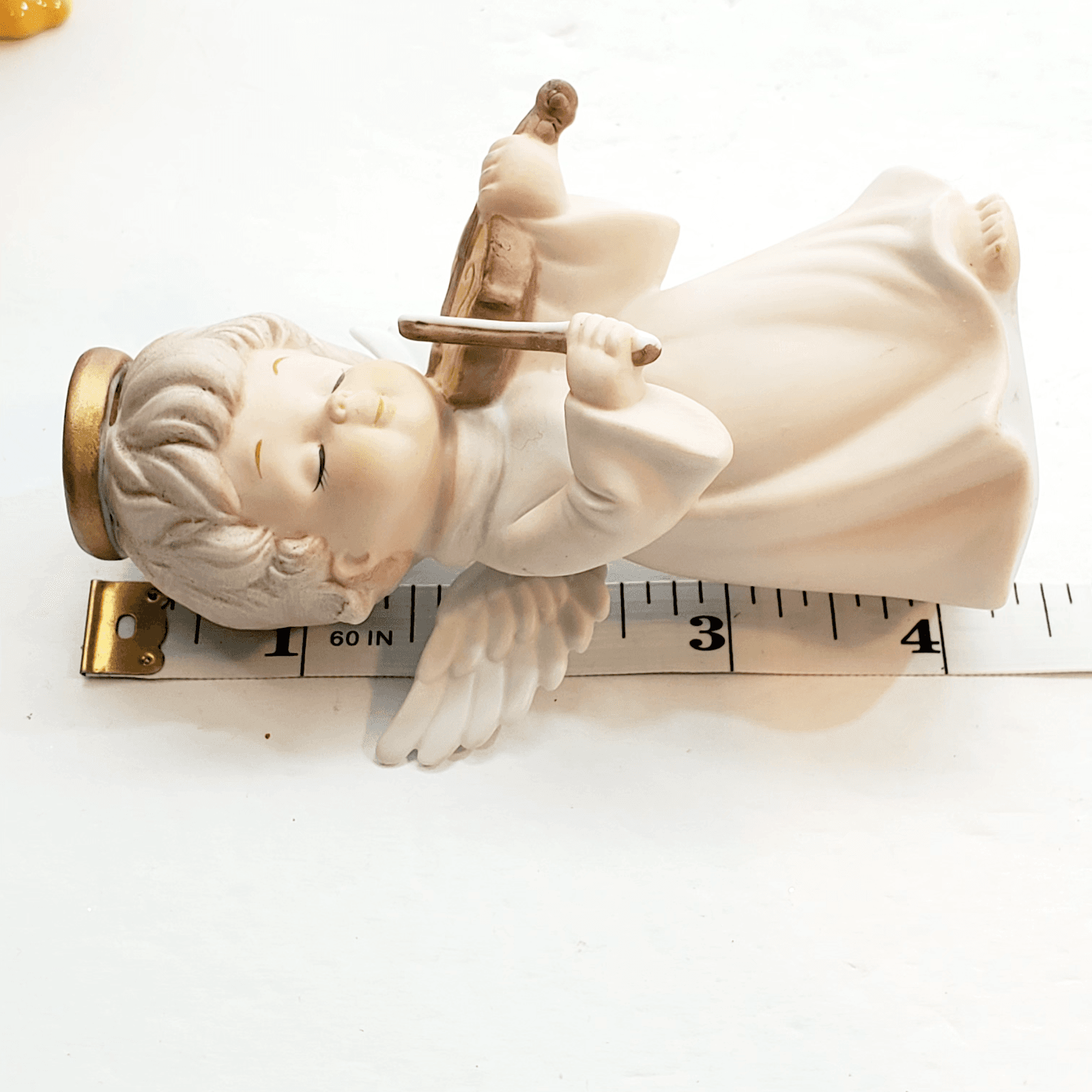 Vintage 1986 Lefton Christopher Collection Angel Figurine Playing The Violin - Thumbnail 7