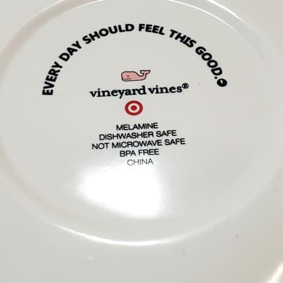 Vineyard Vines for Target Island Scene set of 3 Melamine Plates 6.5 inch - Thumbnail 5