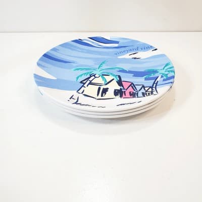 Vineyard Vines for Target Island Scene set of 3 Melamine Plates 6.5 inch - Thumbnail 3