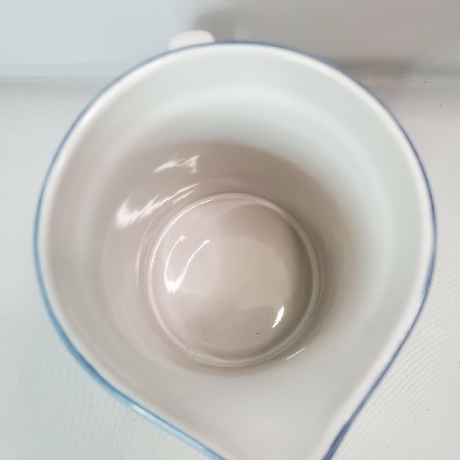 Carico Casual Collection Celeste Tall Creamer Vintage Blue Flowers Retro - Thumbnail 5