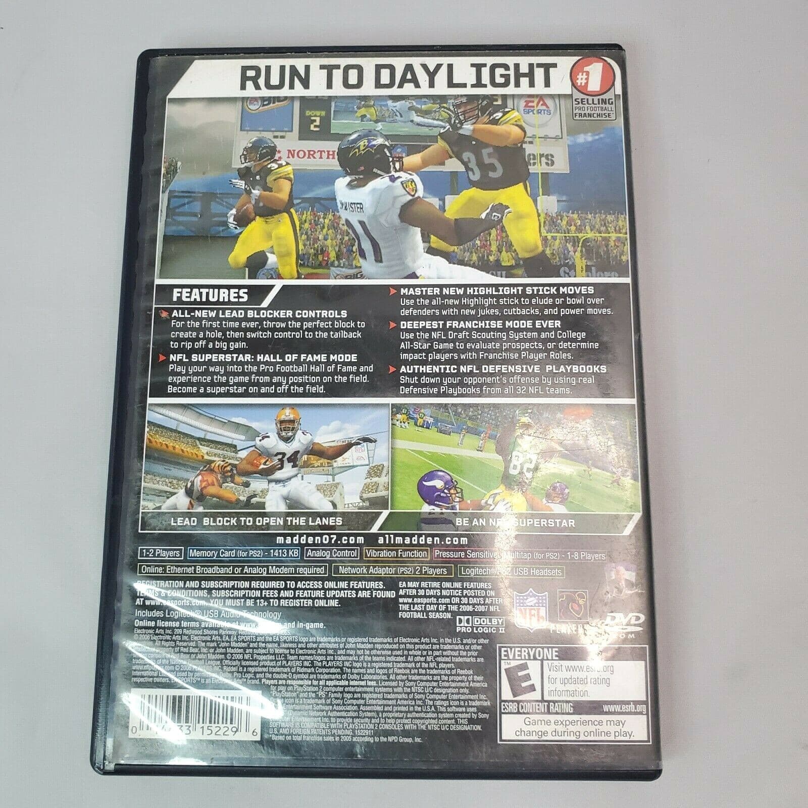 PlayStation 2 PS2 Madden NFL 07 Football Video Game Complete With Manual - Thumbnail 2