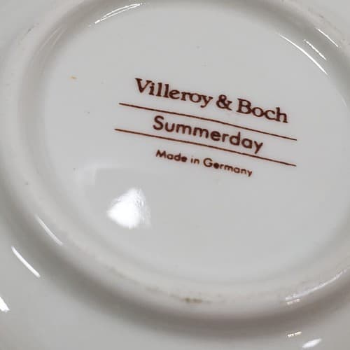 Villeroy & Boch Summerday Floral Small Ashtray Trinket 4.25" Made In Germany - Thumbnail 3