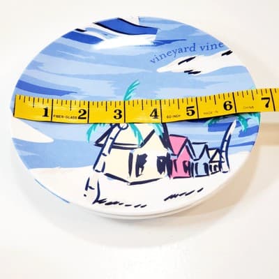 Vineyard Vines for Target Island Scene set of 3 Melamine Plates 6.5 inch - Thumbnail 6