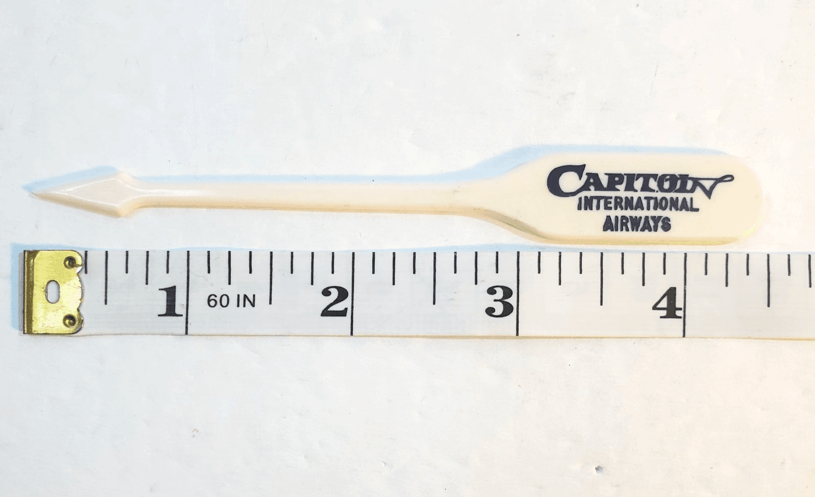 2 Vtg Capitol International Airways Swizzle Stick Airlines Martini Drink Skewer - Thumbnail 4