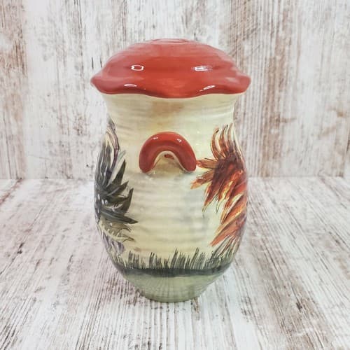 CIC Susan Winget Le Rooster Crock Shaped Cheese Shaker Farmhouse Rustic Decor - Thumbnail 5