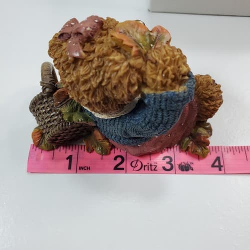 Kuddles Korner by Home Interiors Thank You Bears Autumn w/ Basket of Leaves - Thumbnail 7