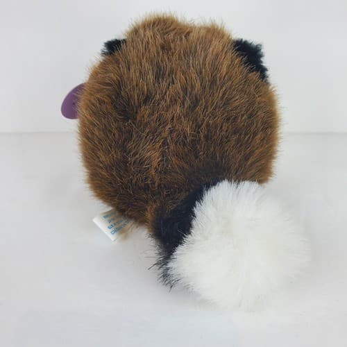 Vtg Swibco 1994 Puffkins Raccoon Bandit Plush Stuffed Animal Toy Birth 2-21-97 - Thumbnail 3