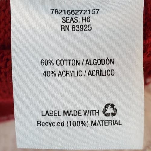 Ugly Christmas Sweater Brand Women's Size XL Tunic Red And White Santa Pullover - Thumbnail 5